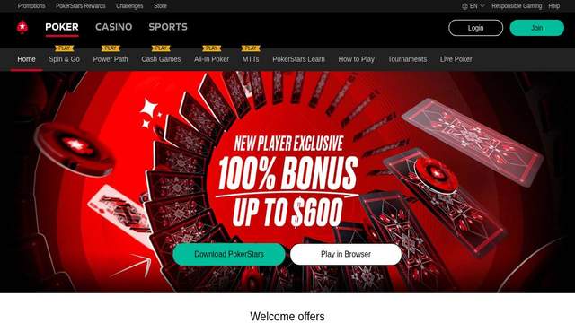 PokerStars casino screenshot